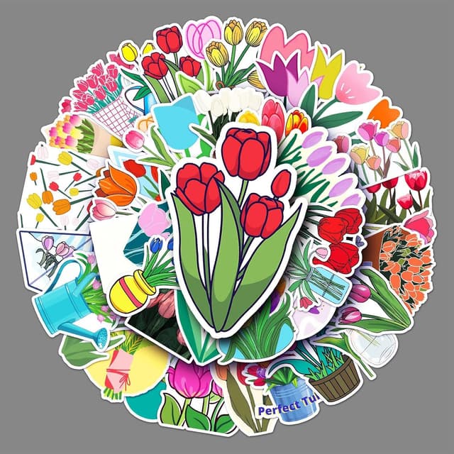 Detalle 2 de Cowboy Girl Stickers (50 pcs) Waterproof Cute Cartoon West Stickers for Skateboard, Laptop, Water Bottle & More