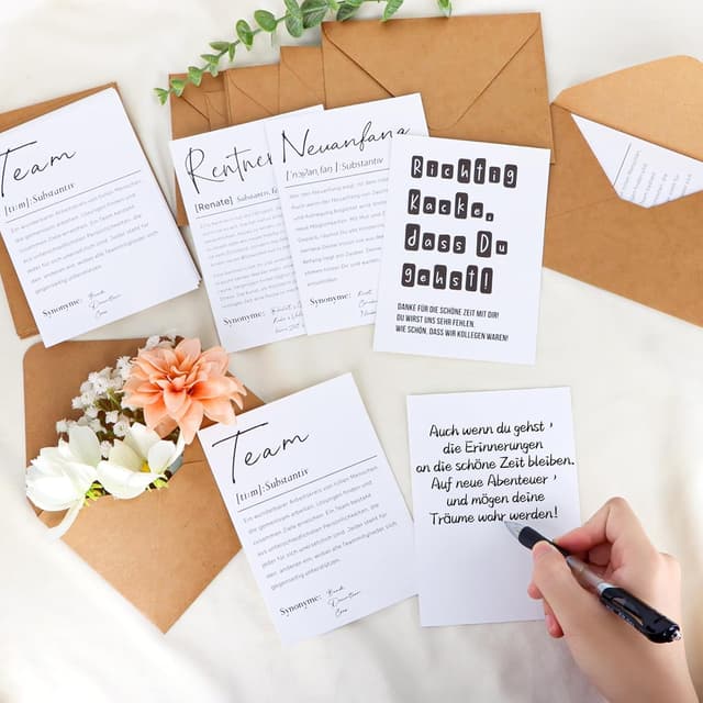 Detalle 2 de WenmthG Abschiedskarte A6