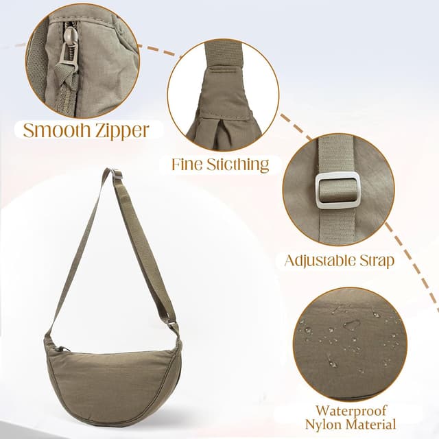 Thumbnail 4 de JENCVNL Mondtasche Nylon Crossbody 31 cm