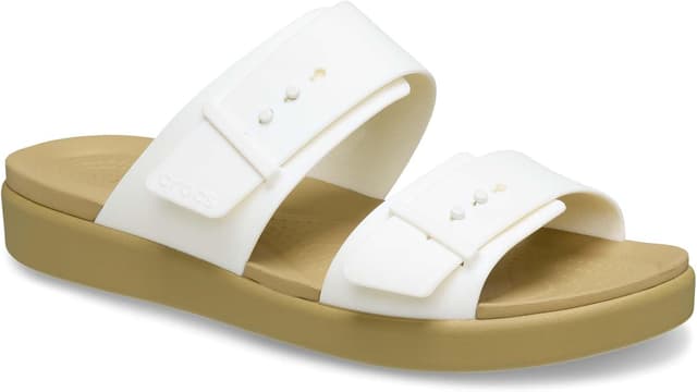 Detalle de Crocs Brooklyn Buckle Low Sandali Unisex: comfort leggero e praticità quotidiana