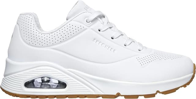 Detalle de Skechers Uno Zapatillas mujer White Durabuck 36