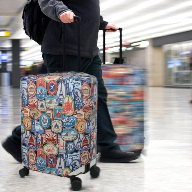 Thumbnail 6 de Explore Land Travel Luggage Cover (Suitcase Protector) – Fits 18–32 Inch Luggage