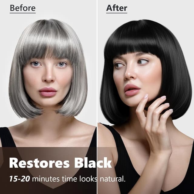 Thumbnail 1 de KAISASA Black Hair Dye Shampoo 500ml