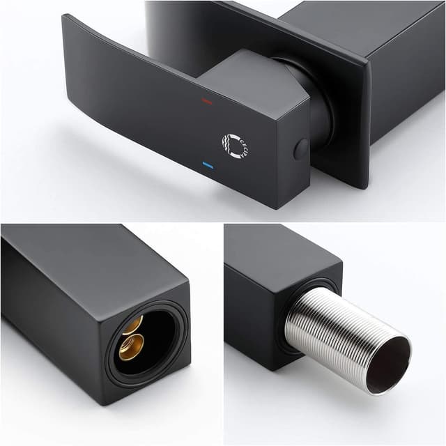 Thumbnail 2 de CECIPA Grifo Lavabo Cascada Negro - Elegante y Duradero