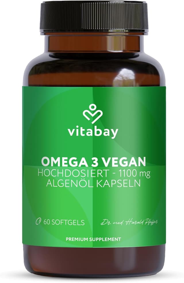Detalle de Vitabay Omega 3 Vegan DHA 600mg EPA 300mg