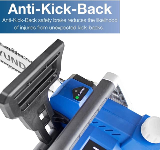 Detalle de Hyundai 1600W 14" Electric Chainsaw (35cm) – 230V corded chainsaw with automatic chain lubrication & 3m cable