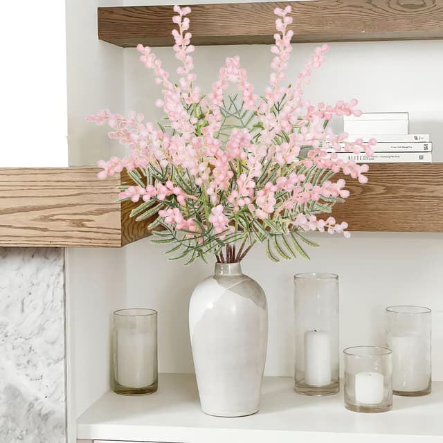 Thumbnail 1 de Oairse 6PCS Artificial Flowers 42cm Pink