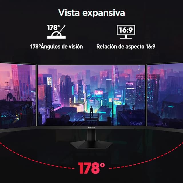 Detalle 2 de KOORUI G2421V Monitor gaming QHD 24" 180Hz