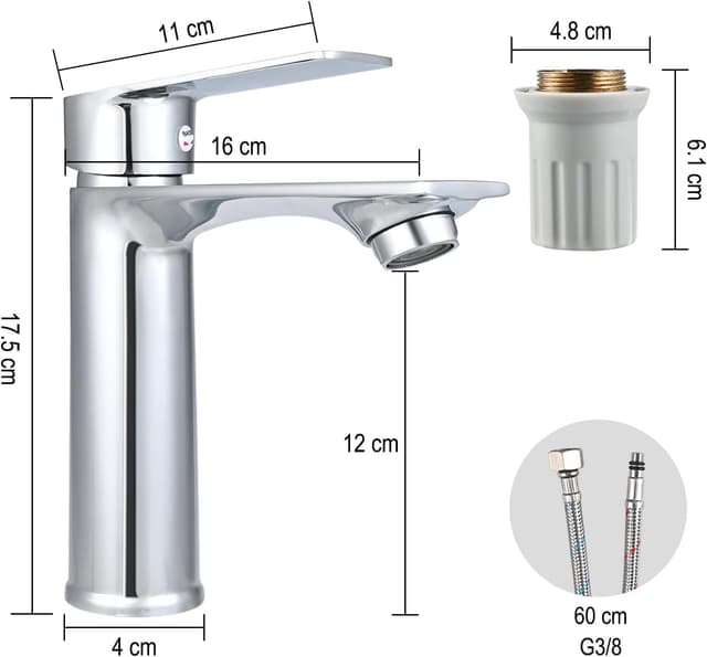 Thumbnail 5 de Cieex Wasserhahn Bad Einhebelmischer 30% Wassersparend