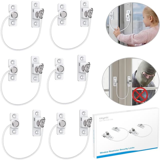 Detalle de eSynic 6Pack Window Locks 185mm child safety