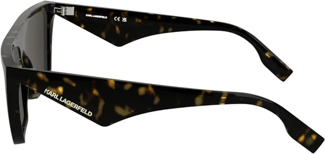 Detalle de KARL LAGERFELD occhiali da sole unisex: montatura rettangolare XL con design geometrico