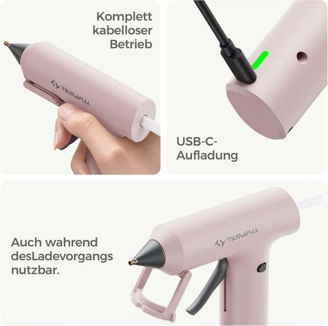 Detalle 2 de Kabellose Mini-Heißklebepistole 20x 7×140 mm