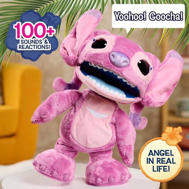 Detalle 2 de Just Play Disney Stitch Ultimate Angel 17" interactive plush