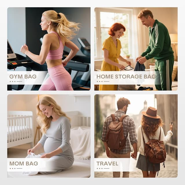 Thumbnail 6 de BAGZY bagage cabine pliable 45x36x20 cm (32 L) pour EasyJet – sac de voyage avion imperméable kaki