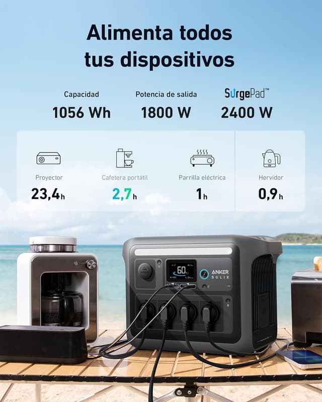 Thumbnail 4 de Anker SOLIX C1000 portátil 1800 W