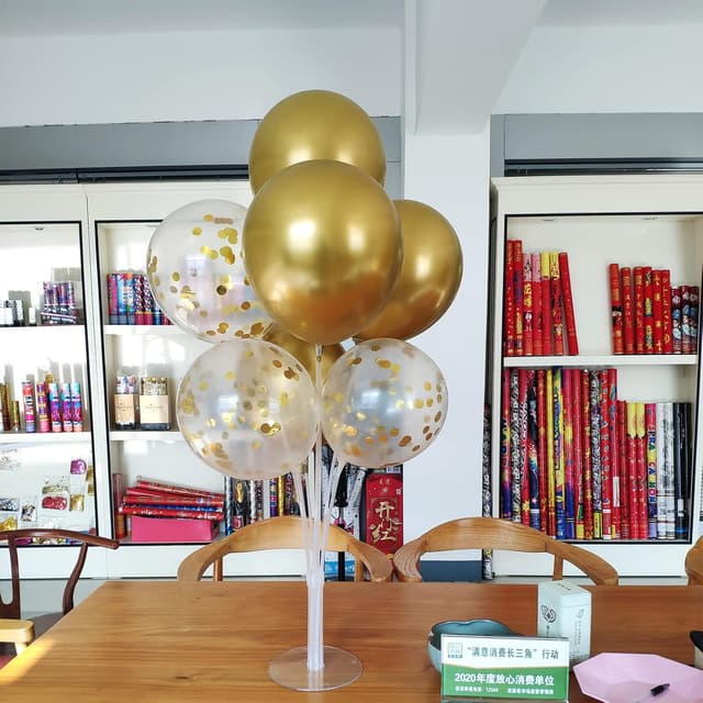 Thumbnail 6 de ZJDHPTY Gold Party Decorations 4-Set balloon stand ๐