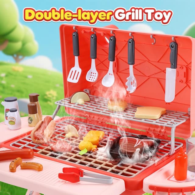 Thumbnail 5 de CUTE STONE Kinder BBQ Grill Spielzeug