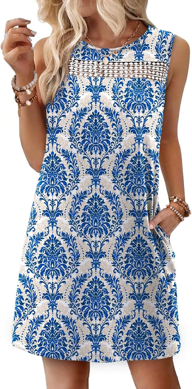 Thumbnail 6 de WIHOLL lace tank mini dress with pockets