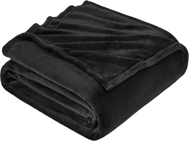 Detalle de EHEYCIGA fleece blanket 220x240cm black