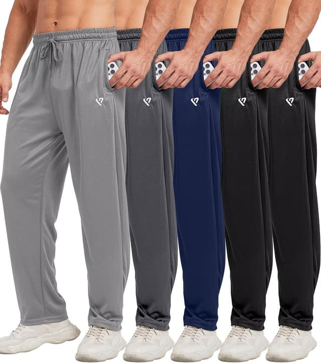 Detalle de lomsoe 5 Pack Sweatpants 5-Pack Joggers for Men 📟
