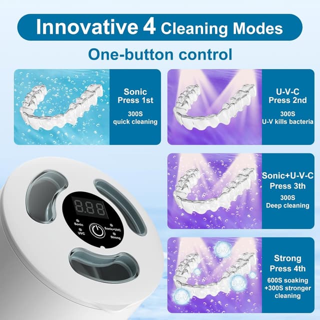 Detalle 2 de HYCHIKA Ultrasonic Retainer Cleaner 45kHz