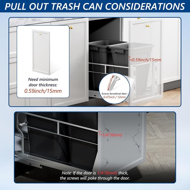 Thumbnail 4 de Inputer Dual Pull Out Trash Can 17" Fit