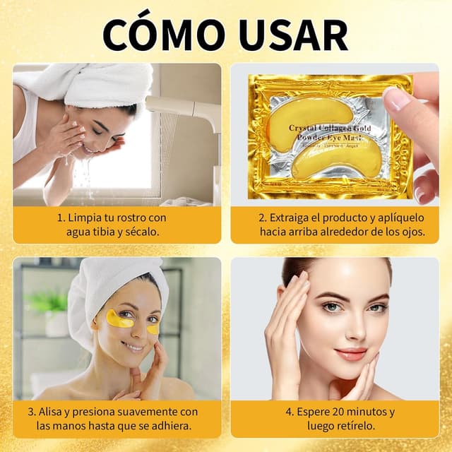 Thumbnail 5 de Parches ojos 20 pares hidratantes Amarillo