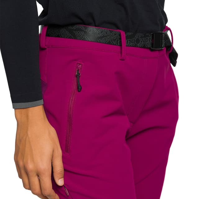 Detalle 2 de Trangoworld Dunai v02: pantalón largo técnico de mujer con nylon reciclado Free4move