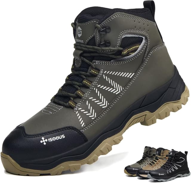 Detalle de ISOOUS Sicherheitsstiefel mit Stahlkappe