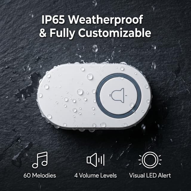 Thumbnail 5 de Vexloria Wireless Doorbell 150M range 🔔