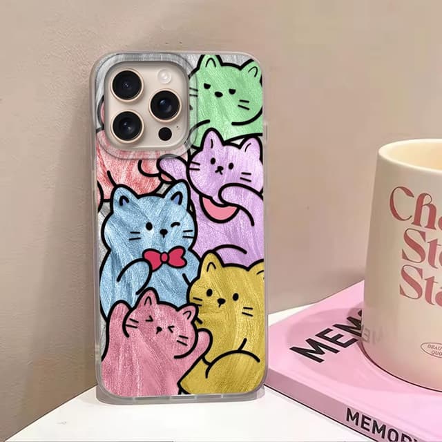 Detalle 2 de Tedyhulle iPhone 14 Pro Max Hülle mit Katze