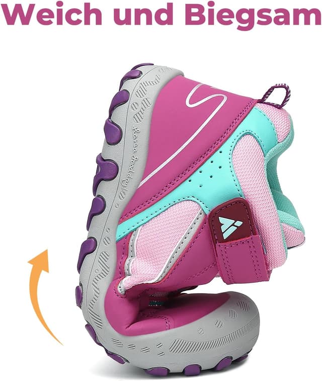Detalle de Mishansha Kinder Wanderschuhe – leichte Trekking-Wanderstiefel für Outdoor & Alltag