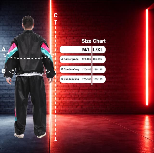 Thumbnail 5 de TK Gruppe Timo Klingler Trainingsanzug neon 80er