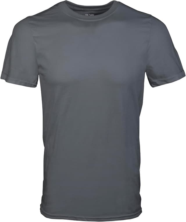 Detalle de Gildan T-shirt col rond homme en multipack (pack de 5) : coton doux et sans étiquette