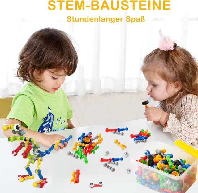 Thumbnail 4 de 156-teiliges STEM-Bauspielzeug für Kinder