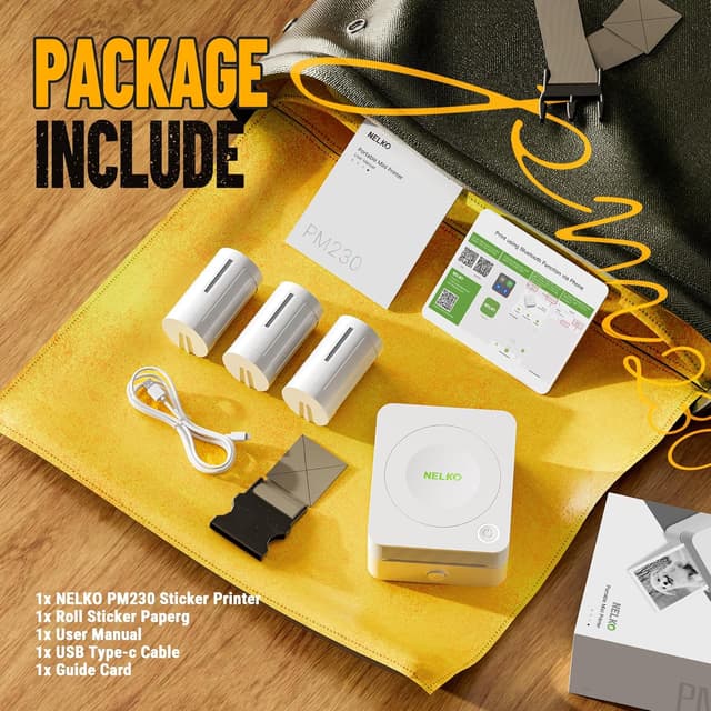 Thumbnail 5 de Nelko PM230 Imprimante Thermique Mini