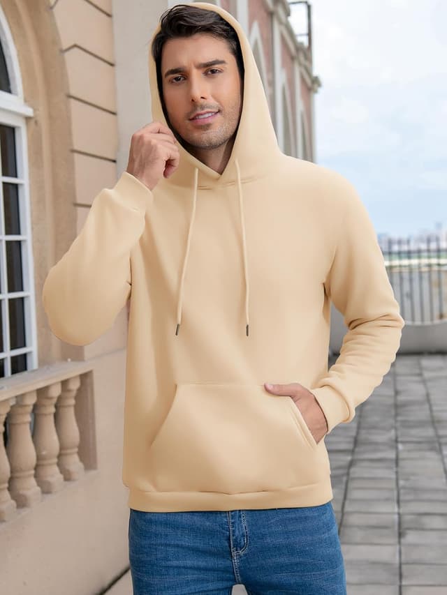 Detalle 1 de Vorvowry Felpa con Cappuccio Uomo Pile caldo