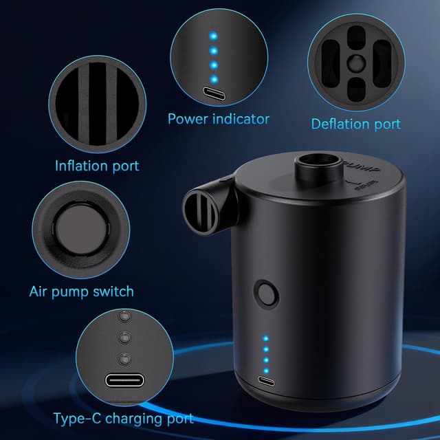 Thumbnail 4 de Bomba de Aire eléctrica portátil inflador