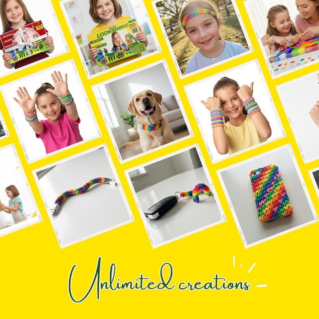 Thumbnail 4 de Loomartic 6000+ Elastic Rubber Loom Bands Kit