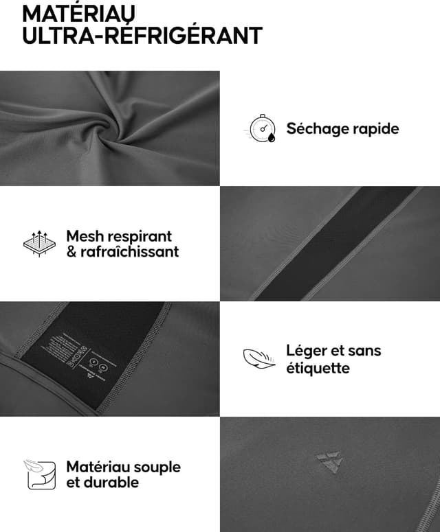 Thumbnail 2 de DANISH ENDURANCE T-shirt de compression à séchage rapide (lot de 2) pour homme