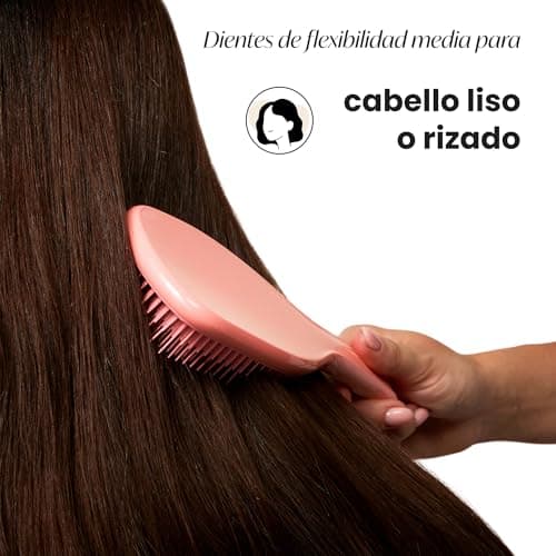 Detalle de Tangle Teezer Large Ultimate Detangler — Cepillo desenredante para cabello grueso y rizado