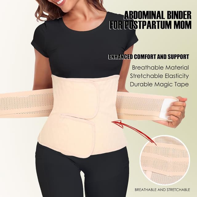 Thumbnail 2 de MAMODY Bauchband Nach Geburt Beige XXL