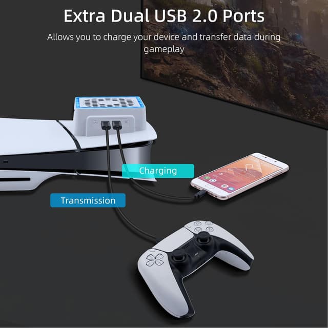 Thumbnail 4 de Mcbazel PS5 Slim Lüfter 3 Stufen