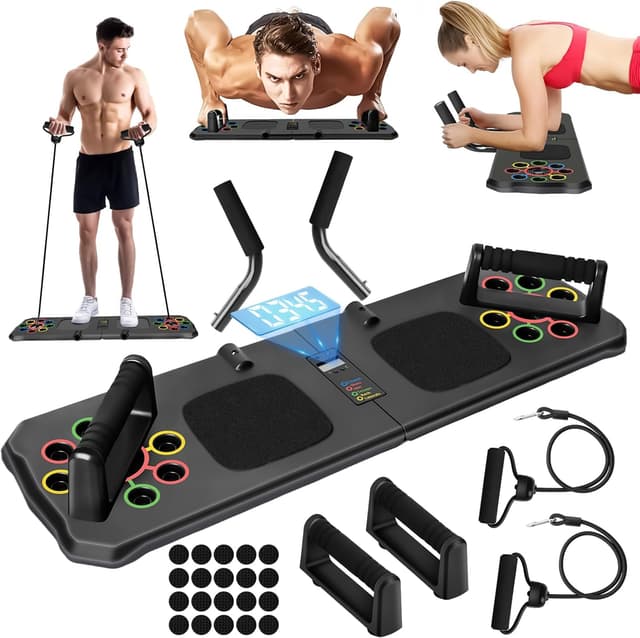 Detalle de Push Up Board with Automatic Count – 24 in 1 press up exercise system for home workouts