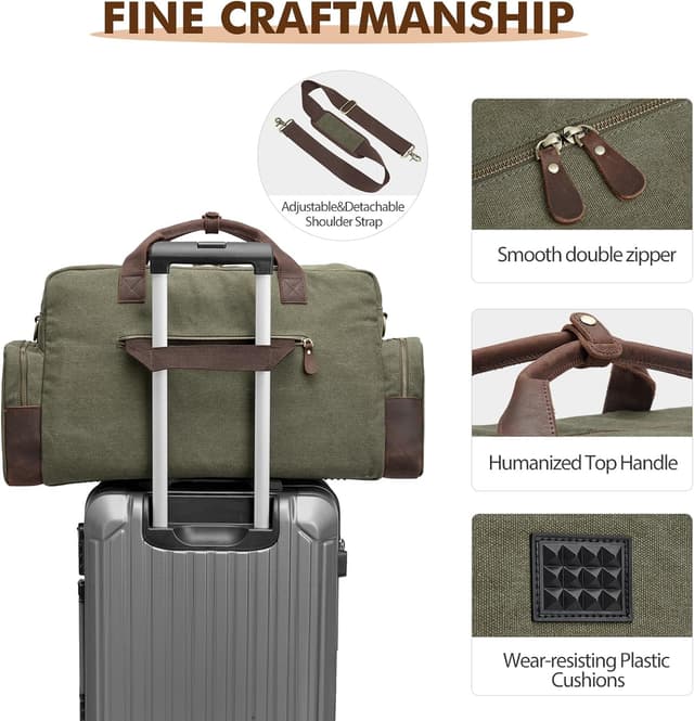 Thumbnail 4 de S-ZONE Unisex 56 L Borsa da Viaggio in Tela