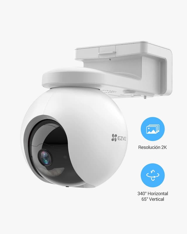 Detalle 2 de EZVIZ CB8 Cámara Exterior WiFi 2K, Batería 210 Días, Audio