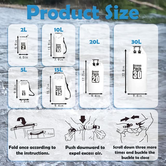 Thumbnail 1 de MOMAHUA 30L Dry Bag Weiß