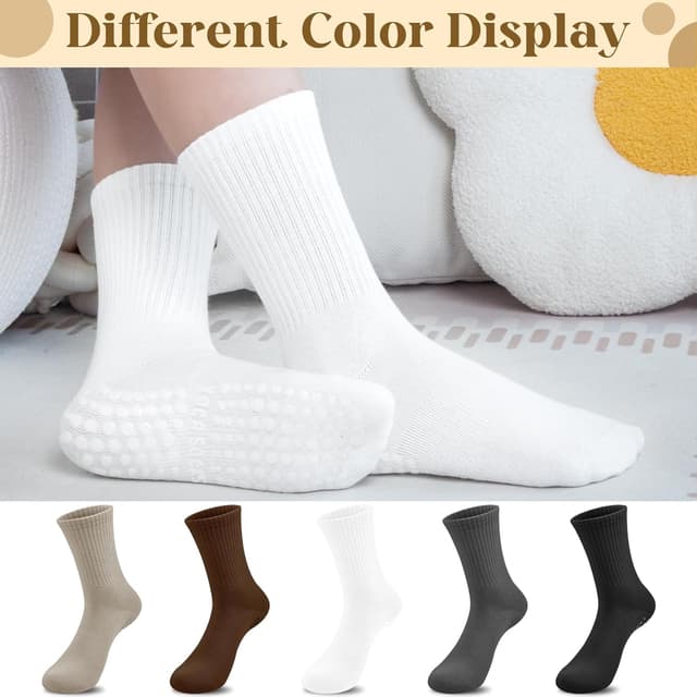 Detalle 1 de Pilates grip socks 5 pairs for women