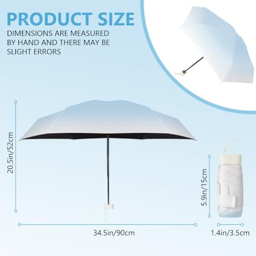 Detalle 2 de Aolso mini paraguas antiviento 245 g UV