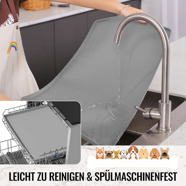 Thumbnail 6 de MateeyLife Silikon Napfunterlage 56x36cm 🐾